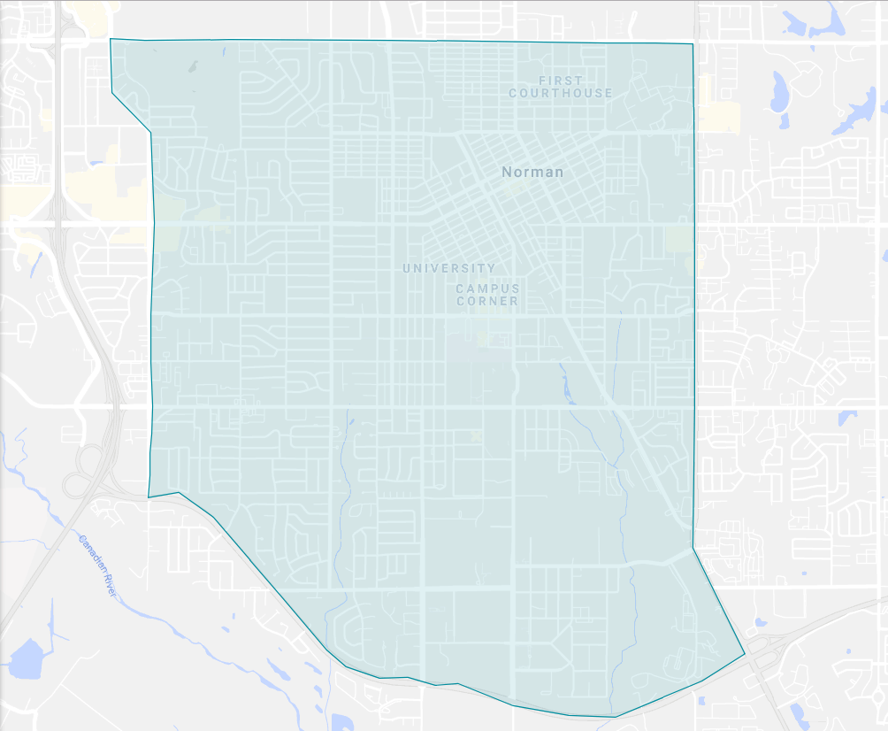 norman ok scooter map